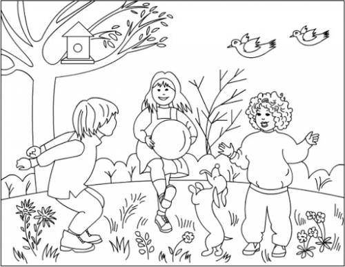 primavera disegni da colorare per bambini