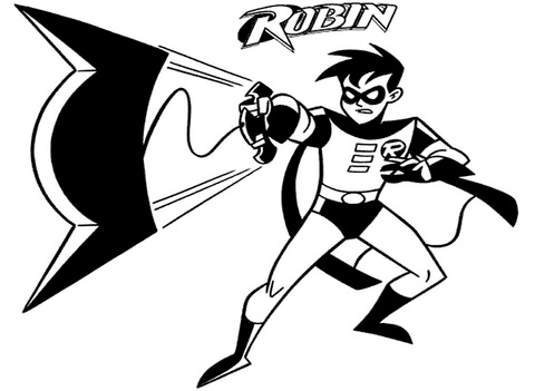Robin da colorare