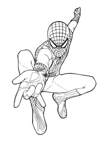 spiderman da disegnare