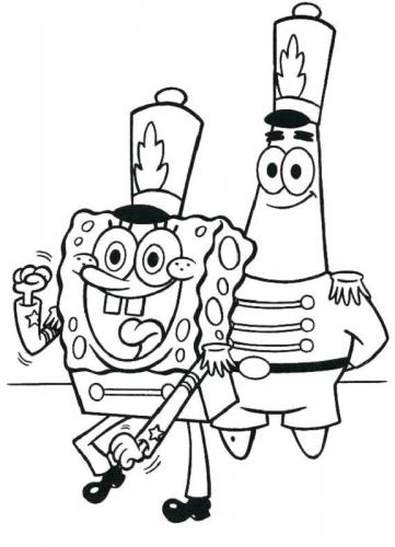 Spongebob e Patrick majorettes