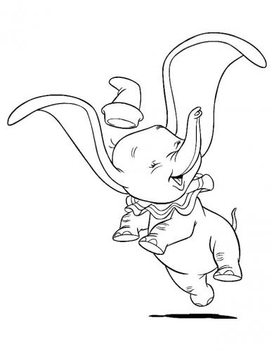 stampa e colora Dumbo