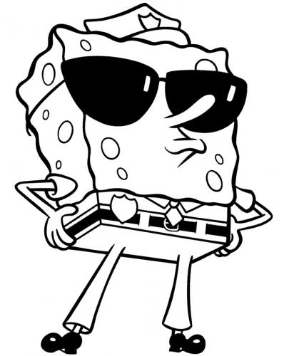 Spongebob con gli occhiali da sole