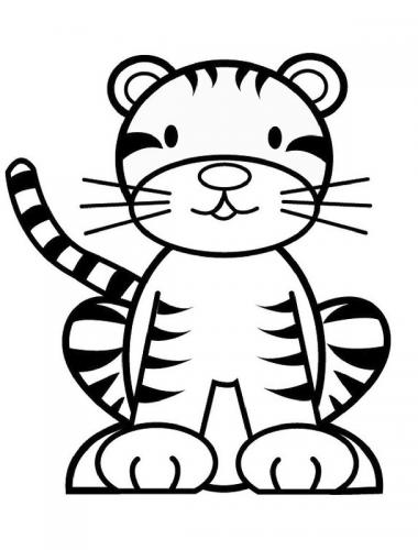 tigre disegni da stampare bambini