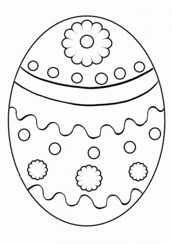 uova di pasqua da colorare e ritagliare