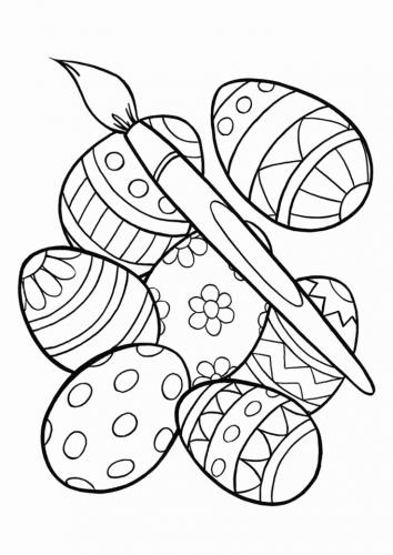 uova di pasqua disegni da colorare